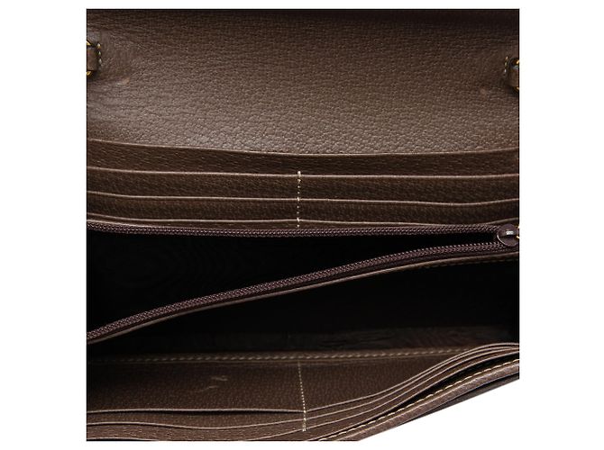 Portafoglio con catena Gucci Beige GG Supreme Web Ophidia - vista 4