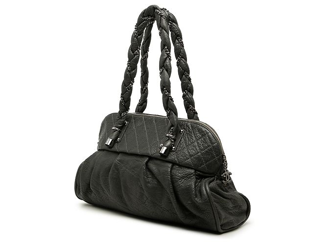 Borsa a tracolla Lady Braid in pelle di vitello nera Chanel Nero - vista 2