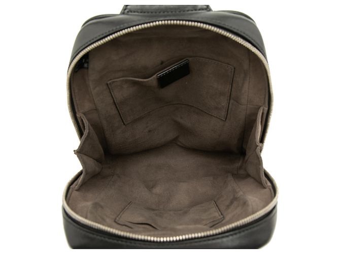 Gucci Black Guccissima Sling Backpack Schwarz - Ansicht 4