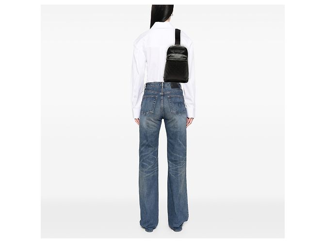 Gucci Black Guccissima Sling Backpack Schwarz - Ansicht 7
