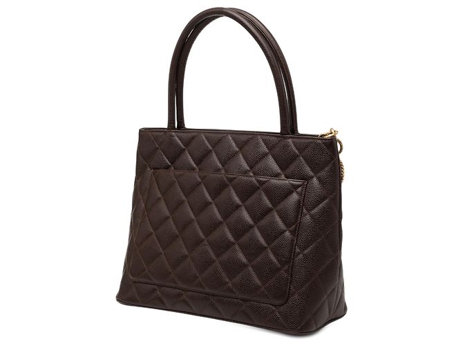 Chanel Brown Caviar Medallion Tote Braun Dunkelbraun - Ansicht 2
