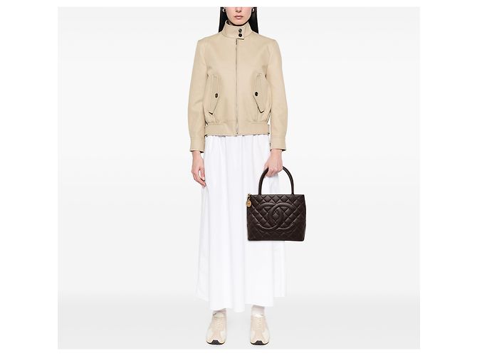 Chanel Brown Caviar Medallion Tote Braun Dunkelbraun - Ansicht 6
