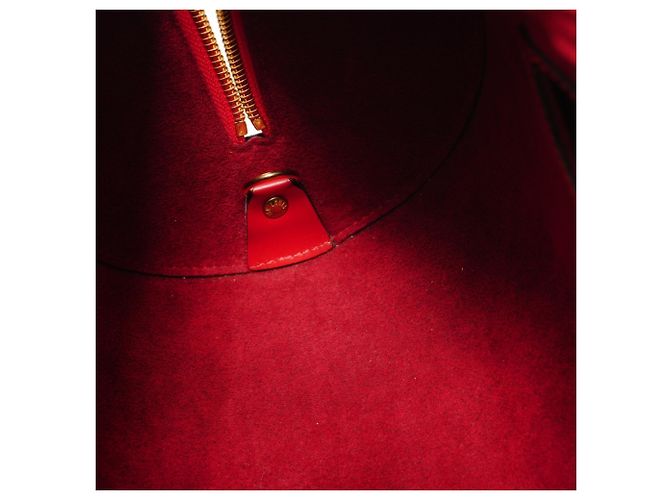 Borsa a Spalla Louis Vuitton Epi Soufflot - Rosso - vista 14
