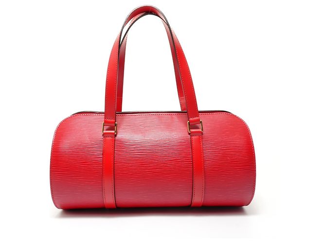 Borsa a Spalla Louis Vuitton Epi Soufflot - Rosso - vista 2