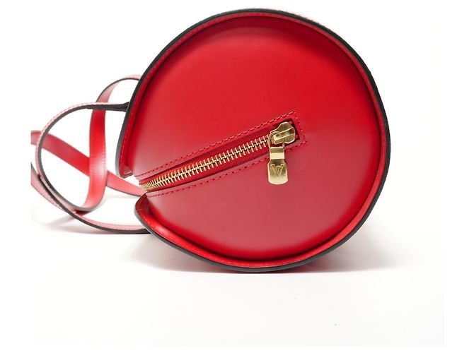 Borsa a Spalla Louis Vuitton Epi Soufflot - Rosso - vista 3