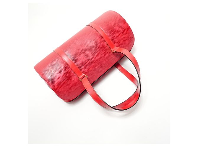 Borsa a Spalla Louis Vuitton Epi Soufflot - Rosso - vista 8