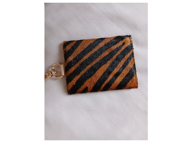 Petite Mendigote Borsa a tracolla in pelle e pony hair zebra Multicolore Beige - vista 4