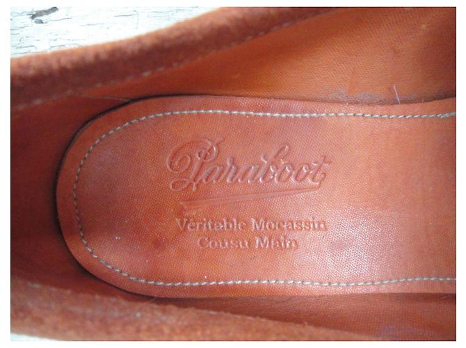 Paraboot Mocassini in scamosciato arancione - vista 6