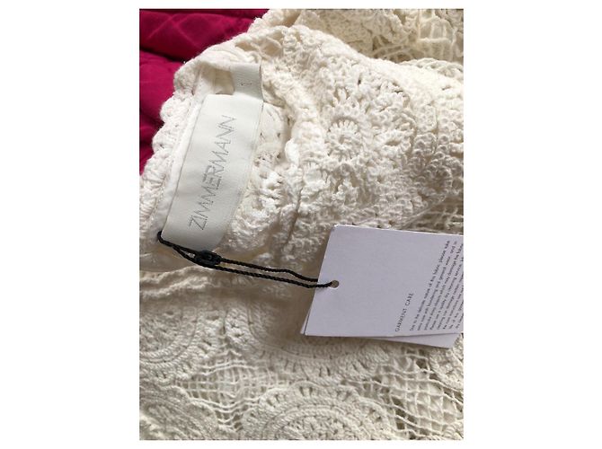 Vestido midi de encaje Junie de Zimmermann Blanco - vista 9