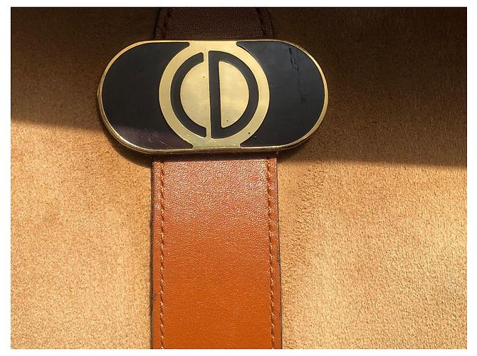 Borsa a tracolla in scamosciato e pelle Christian Dior Marrone Beige - vista 2