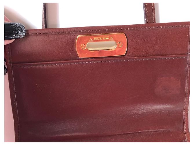 Cartera con cadena Gancini Salvatore Ferragamo Castaño - vista 10