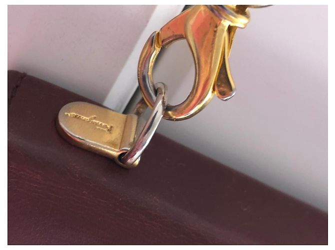 Cartera con cadena Gancini Salvatore Ferragamo Castaño - vista 3