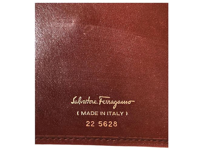 Cartera con cadena Gancini Salvatore Ferragamo Castaño - vista 9