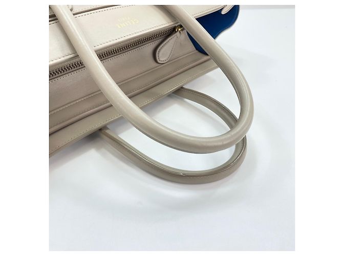 Céline Borsa Celine Luggage Micro Shopper in Beige - vista 10
