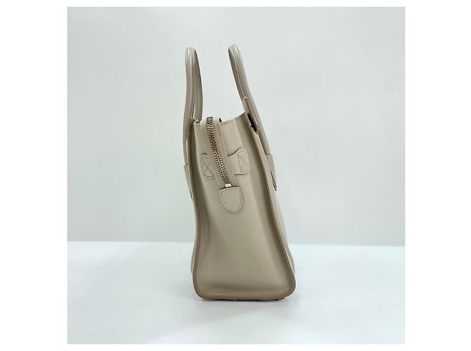 Céline Borsa Celine Luggage Micro Shopper in Beige - vista 5