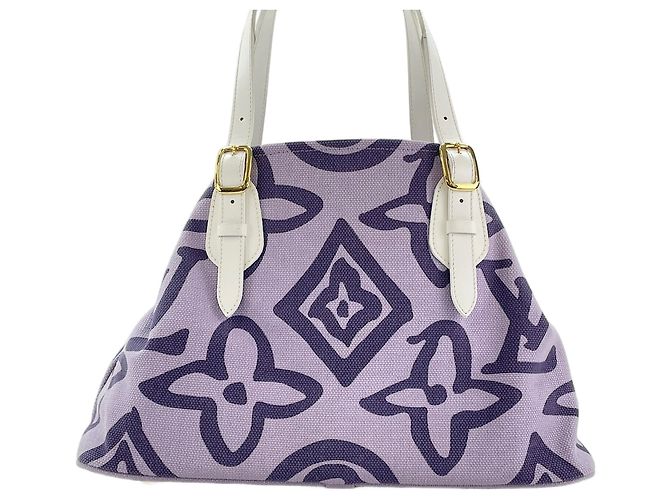 Borsa Tote Louis Vuitton Cruise Line Taïcienne PM Porpora - vista 3