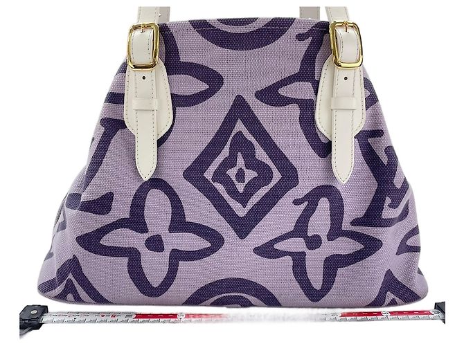Borsa Tote Louis Vuitton Cruise Line Taïcienne PM Porpora - vista 4