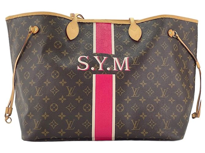 Borsa Tote Louis Vuitton Neverfull Heritage MM Marrone - vista 2