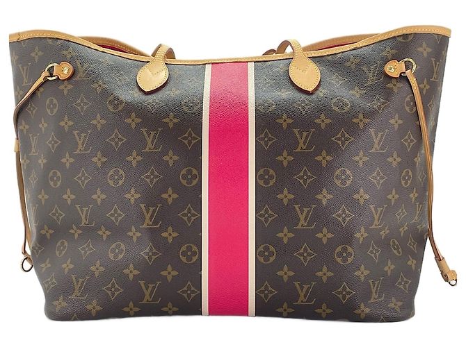 Borsa Tote Louis Vuitton Neverfull Heritage MM Marrone - vista 3