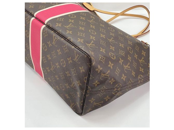 Borsa Tote Louis Vuitton Neverfull Heritage MM Marrone - vista 9