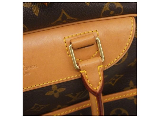 Borsa Louis Vuitton Monogram Deauville Marrone - vista 9