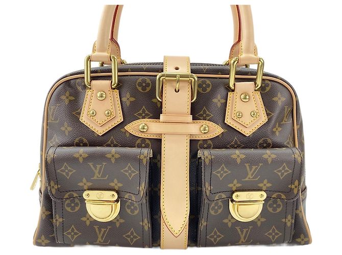 Borsa Louis Vuitton Manhattan GM Marrone - vista 2