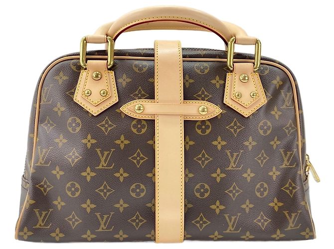 Borsa Louis Vuitton Manhattan GM Marrone - vista 3
