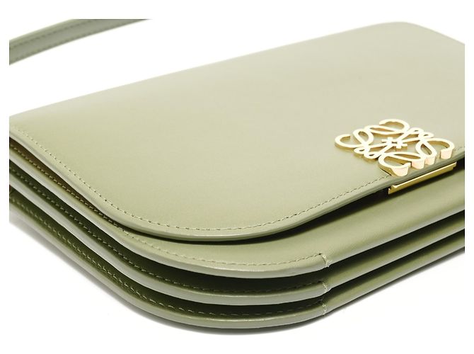 Borsa a Spalla Loewe Goya Small Anagram Verde - vista 5