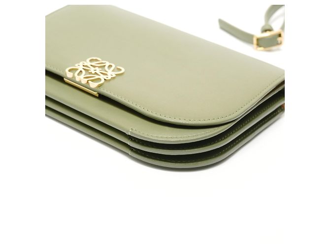 Borsa a Spalla Loewe Goya Small Anagram Verde - vista 6