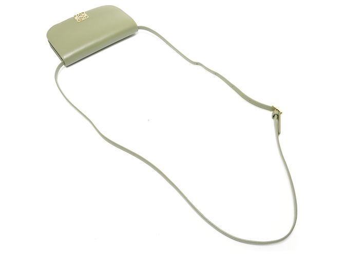 Borsa a Spalla Loewe Goya Small Anagram Verde - vista 8