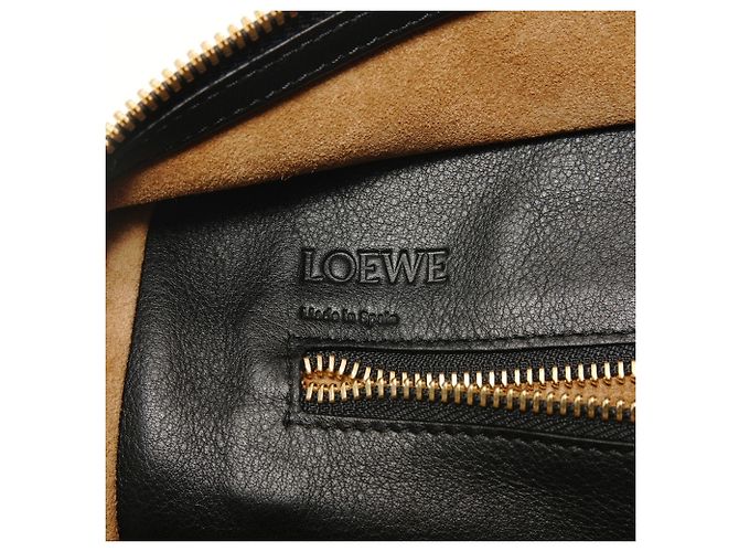 Borsa a mano 2-Way in pelle Loewe Amazona 36 Nero - vista 9
