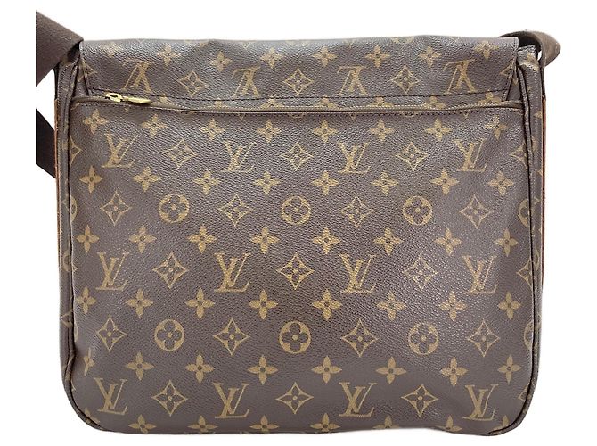 Borsa Messenger Louis Vuitton Bobour MM Marrone - vista 3