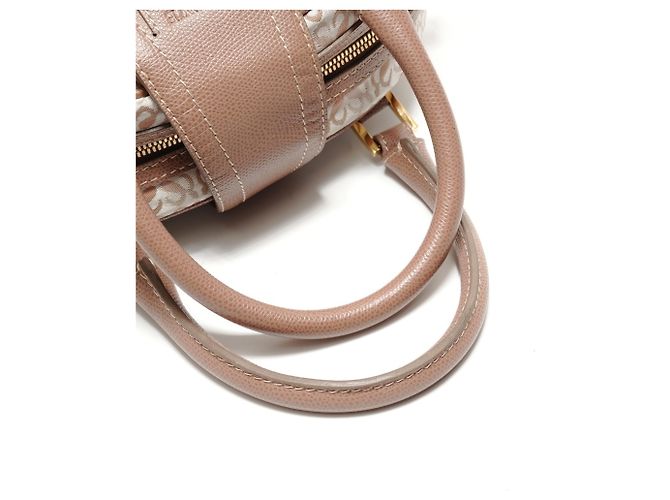 Bolso Bowling Loewe Anagram Mini Traveler Beige - vista 12