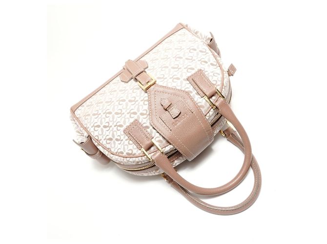 Bolso Bowling Loewe Anagram Mini Traveler Beige - vista 8