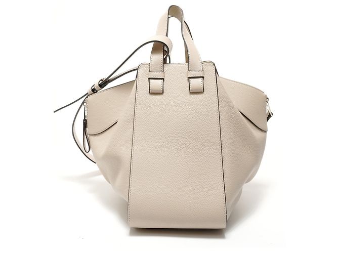 Loewe Hammock 2-Way Lederhandtasche Beige - Ansicht 2