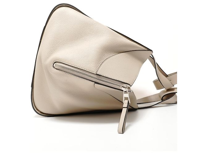 Loewe Hammock 2-Way Lederhandtasche Beige - Ansicht 4
