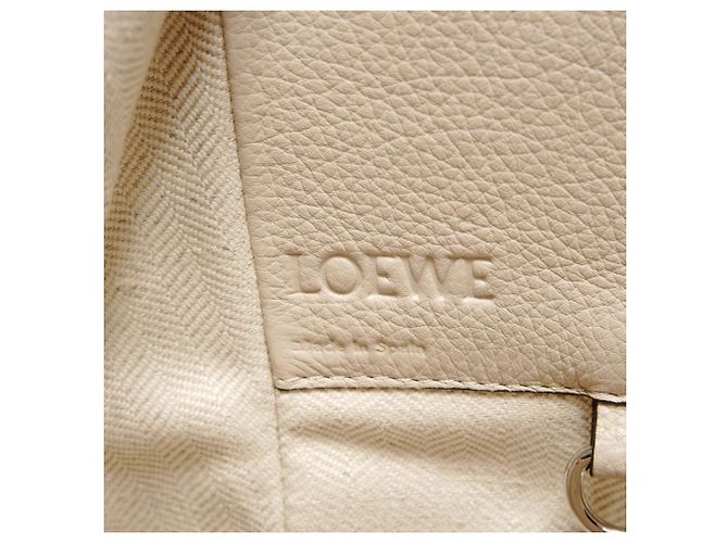 Loewe Hammock 2-Way Lederhandtasche Beige - Ansicht 9