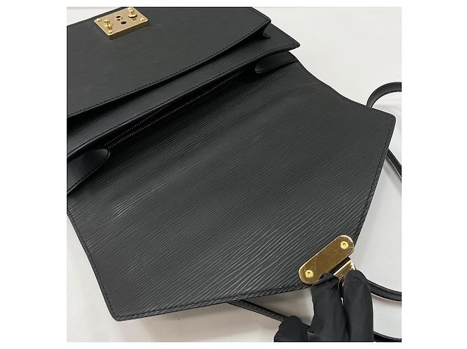 Borsa Louis Vuitton Monceau Nero - vista 12