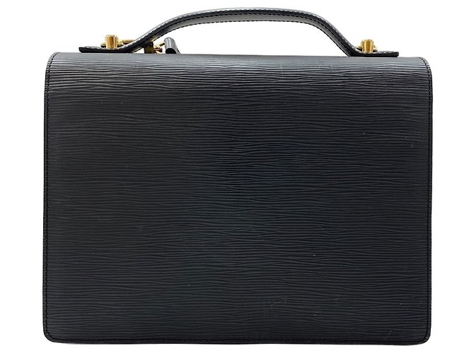 Borsa Louis Vuitton Monceau Nero - vista 3