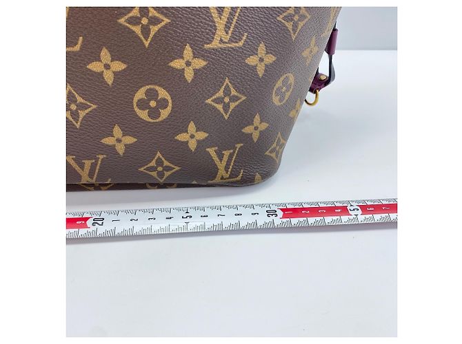 Borsa Tote Louis Vuitton Neverfull MM Marrone - vista 4