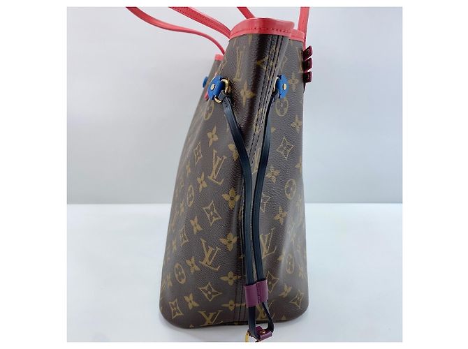 Borsa Tote Louis Vuitton Neverfull MM Marrone - vista 6