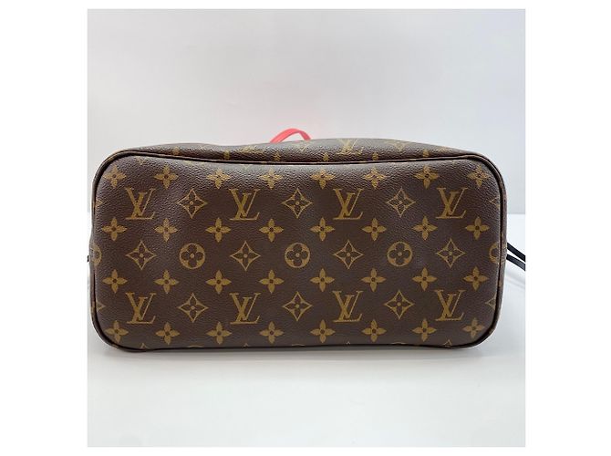 Borsa Tote Louis Vuitton Neverfull MM Marrone - vista 7