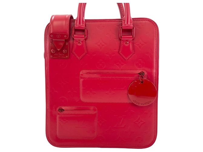 Sac à main rouge Louis Vuitton - vue 2