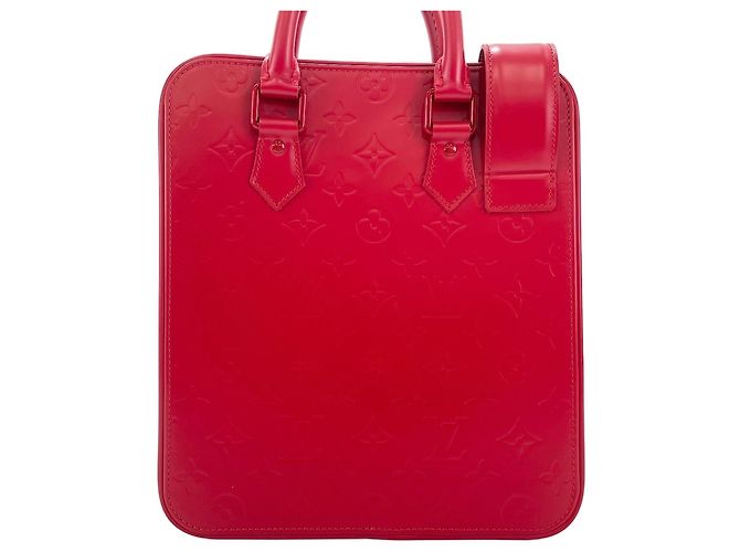 Sac à main rouge Louis Vuitton - vue 3