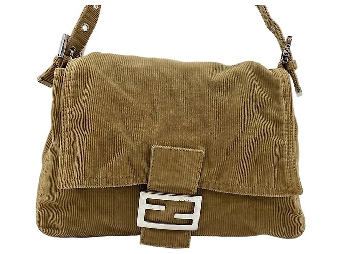 Borsa a tracolla Fendi Mamma Bucket Marrone - vista 2