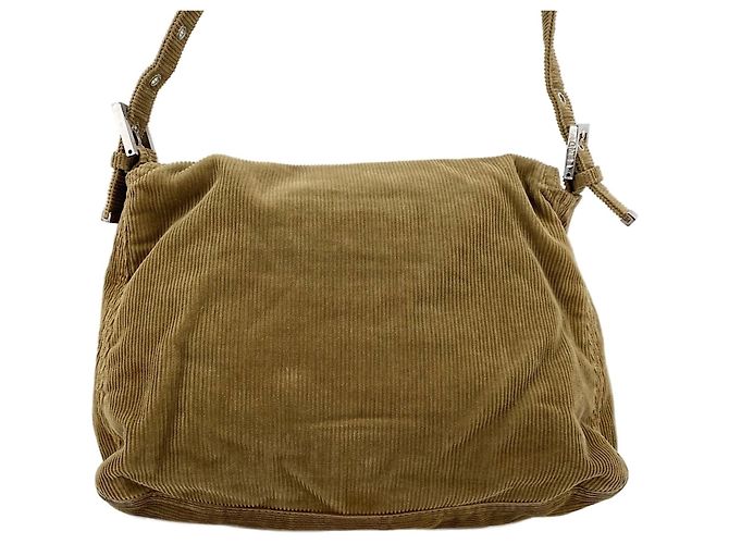 Borsa a tracolla Fendi Mamma Bucket Marrone - vista 3