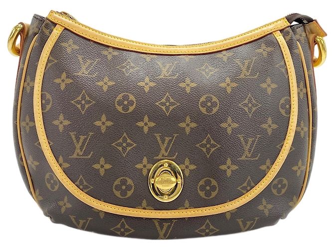 Borsa a Spalla Louis Vuitton Tulum PM Marrone - vista 2
