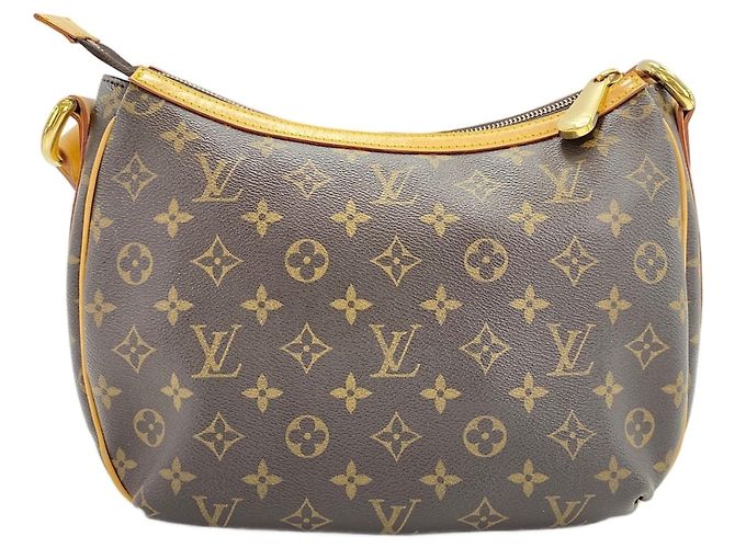 Borsa a Spalla Louis Vuitton Tulum PM Marrone - vista 3