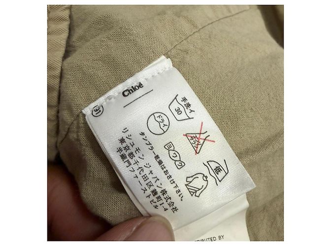 Chaqueta corta See by Chloé en algodón beige - vista 4