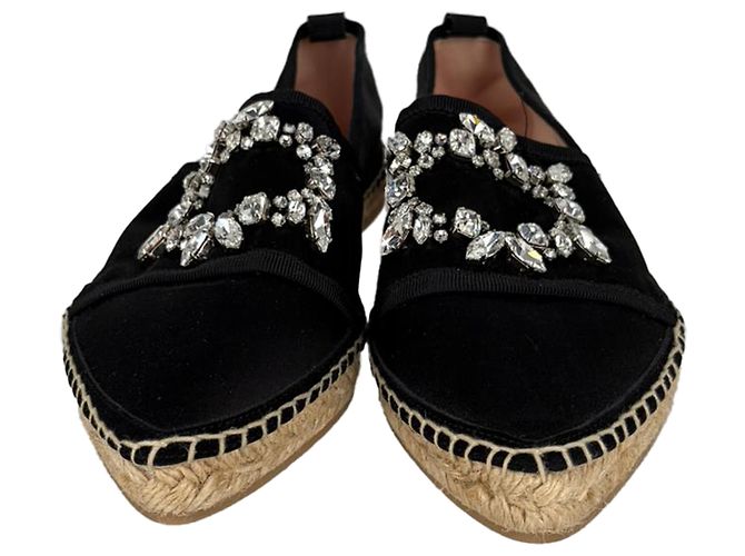 Espadrilles Roger Vivier Embellished in raso nero - vista 10